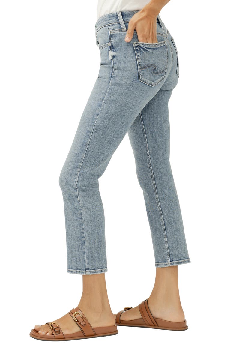 Suki Crop Straight Leg Jeans, Alternate, color, MOTHERS BEACH