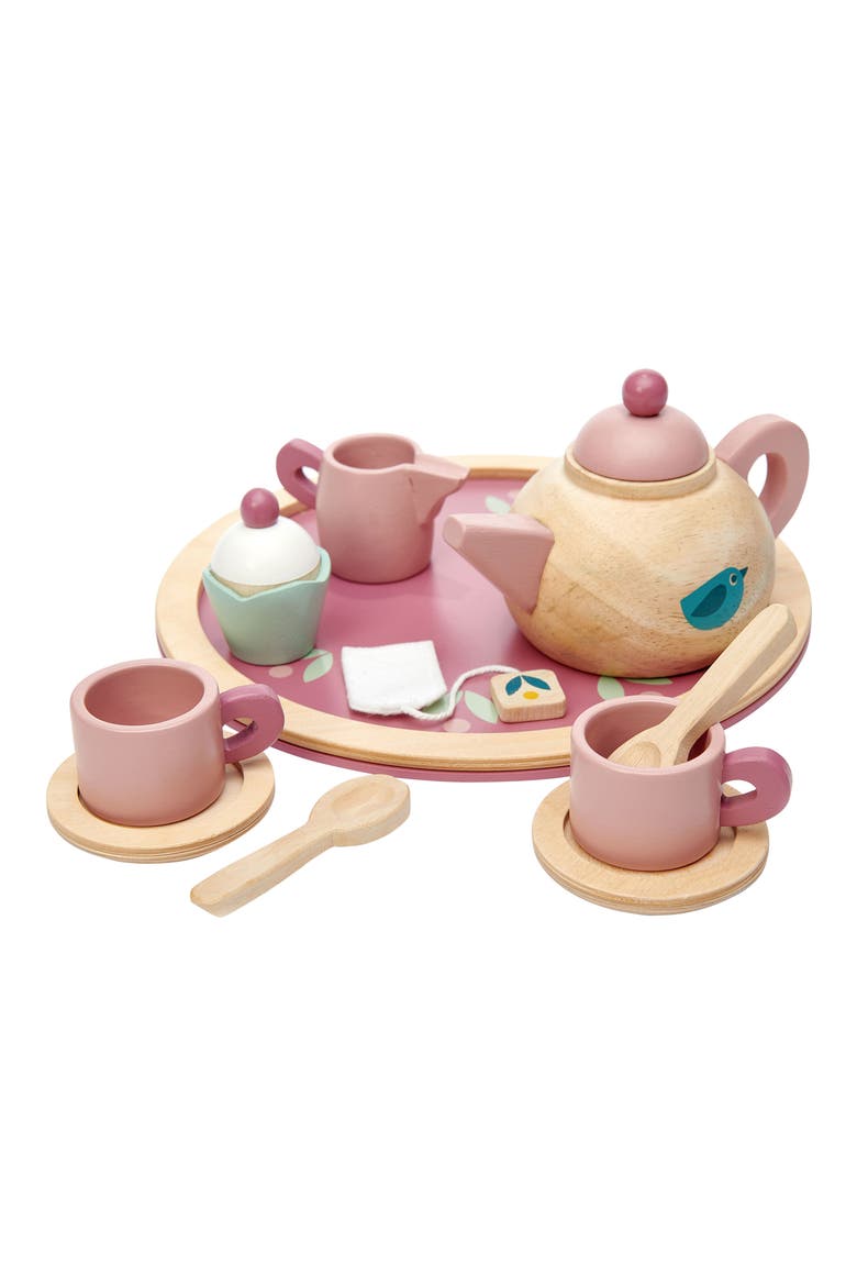 Mini Chef Birdie Tea Set, Alternate, color, PINK