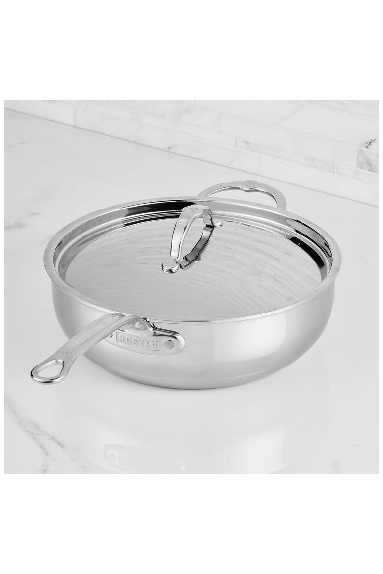 ProBond® Luxe Professional Clad Stainless Steel 5-Quart Essential Pan with Lid, Alternate, color, NO COLOR