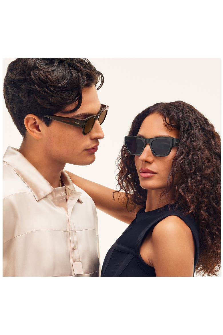 Nice Try 54mm Square Sunglasses, Alternate, color, DARK TORT/ BROWN
