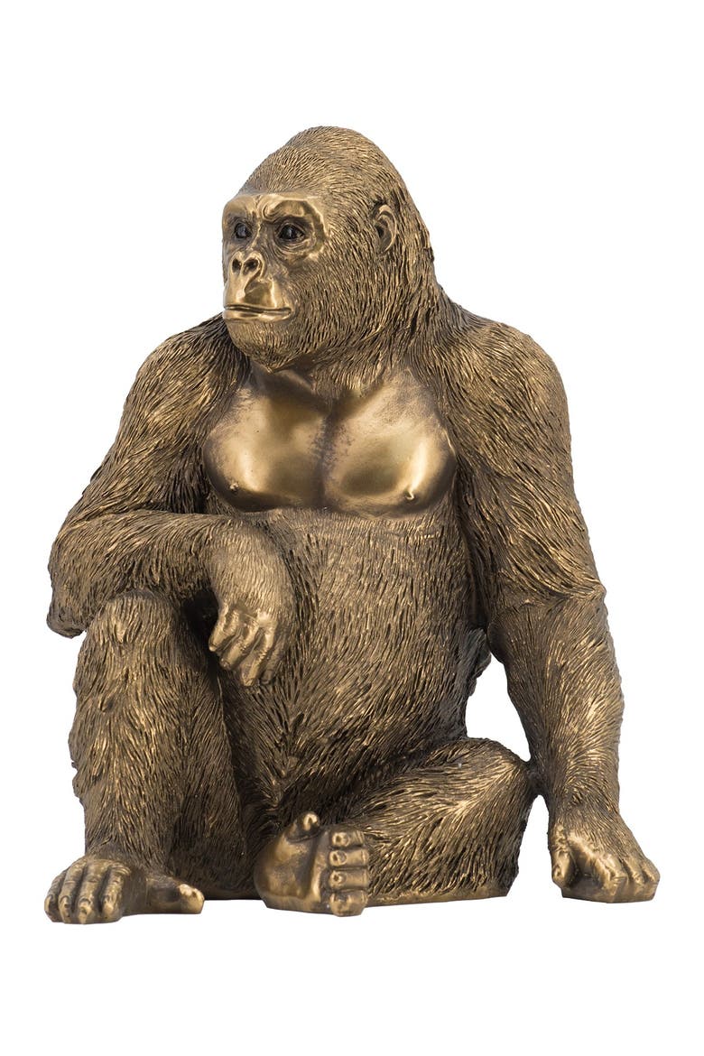 Gorilla Statuette, Main, color, COPPER