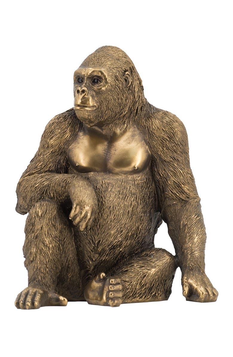 R16 HOME Gorilla Statuette, Main, color, Copper