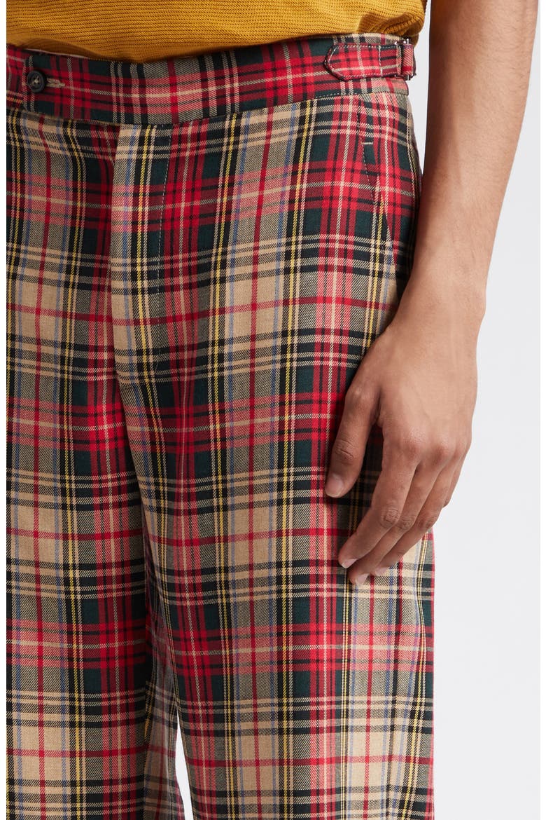 Truro Plaid Pants, Alternate, color, RED GREEN