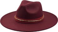 MARCUS ADLER Chain Felt Panama Hat