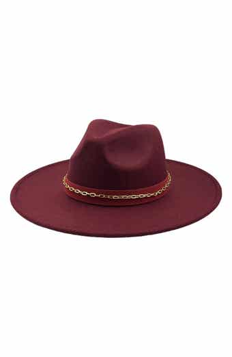 MARCUS ADLER Chain Felt Panama Hat