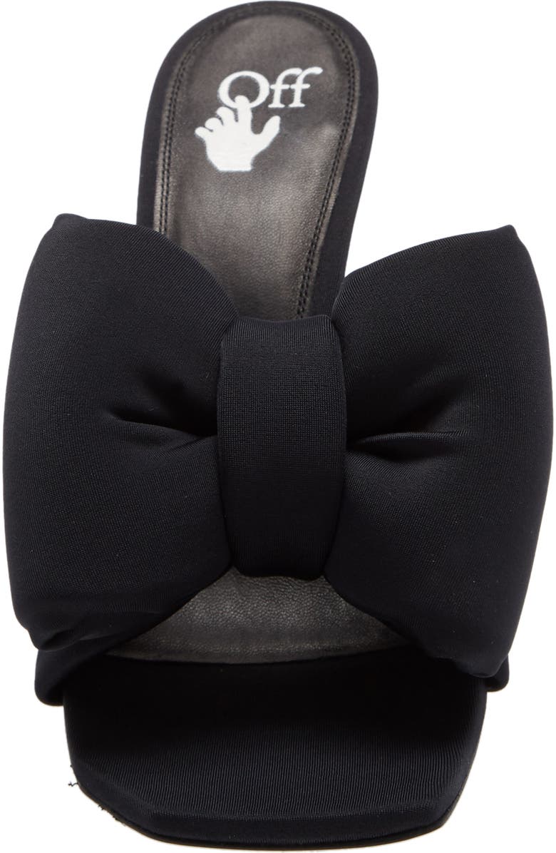 Off-White Allen Heel Bow Top Sandal, Alternate, color,