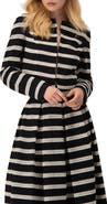 IVONNE Striped Cropped Jacket with Modern Detailing