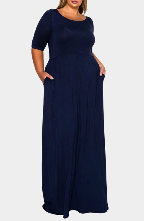 Eva Jersey Maxi Dress (Plus)