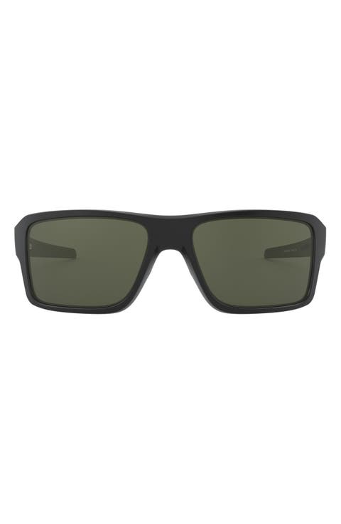 Double Edge 66mm Oversize Rectangular Sunglasses