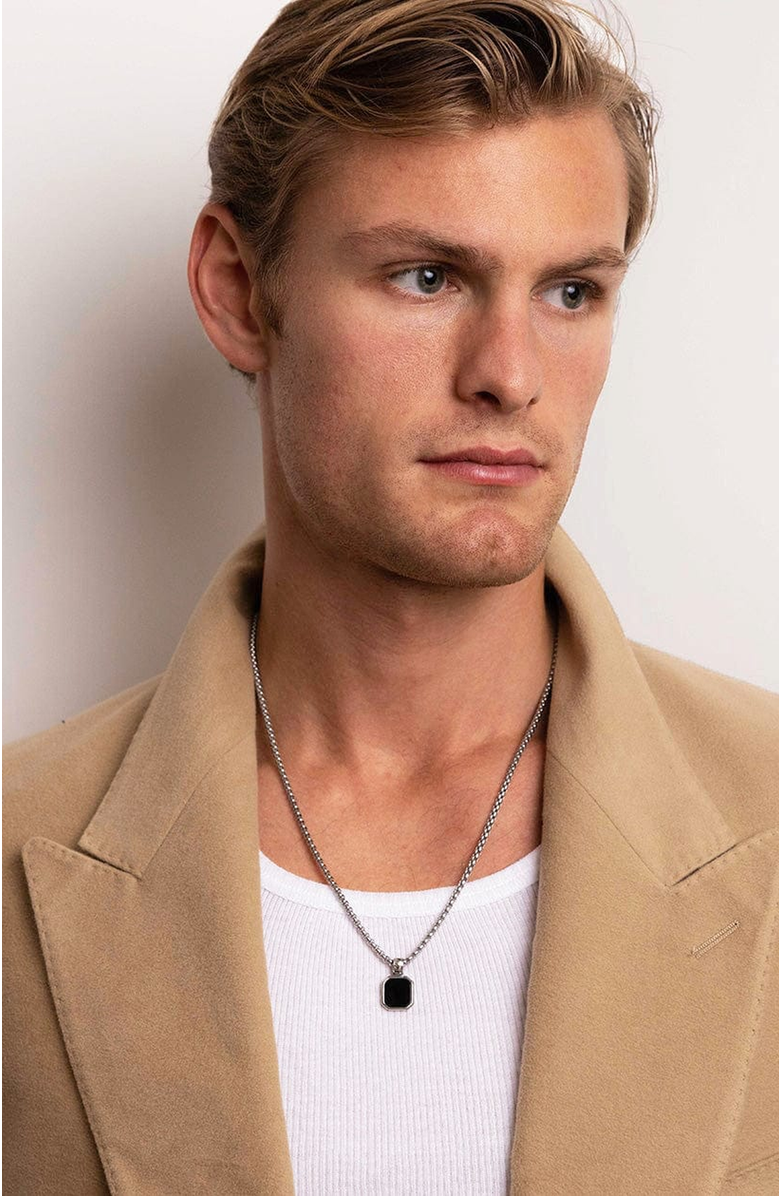 Nialaya Square Pendant Necklace, Alternate, color, 