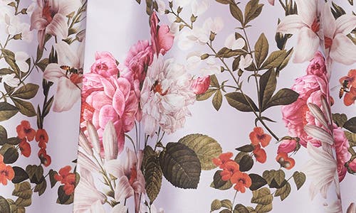 Sachin & Babi Giovanna Floral Mikado Satin Strapless Gown