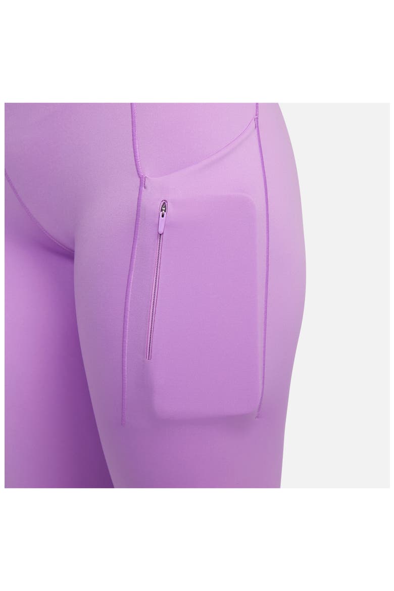 Dri-FIT Go Firm Support High Waist Crop Leggings, Alternate, color, 532 RUSH FUCHSIA/BLACK