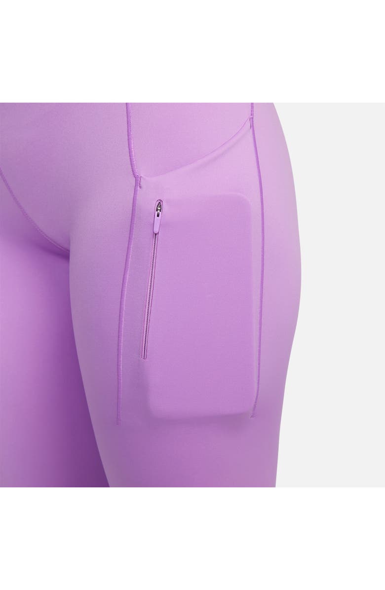 Nike Dri-FIT Go Firm Support High Waist Crop Leggings, Alternate, color, 532 Rush Fuchsia/Black