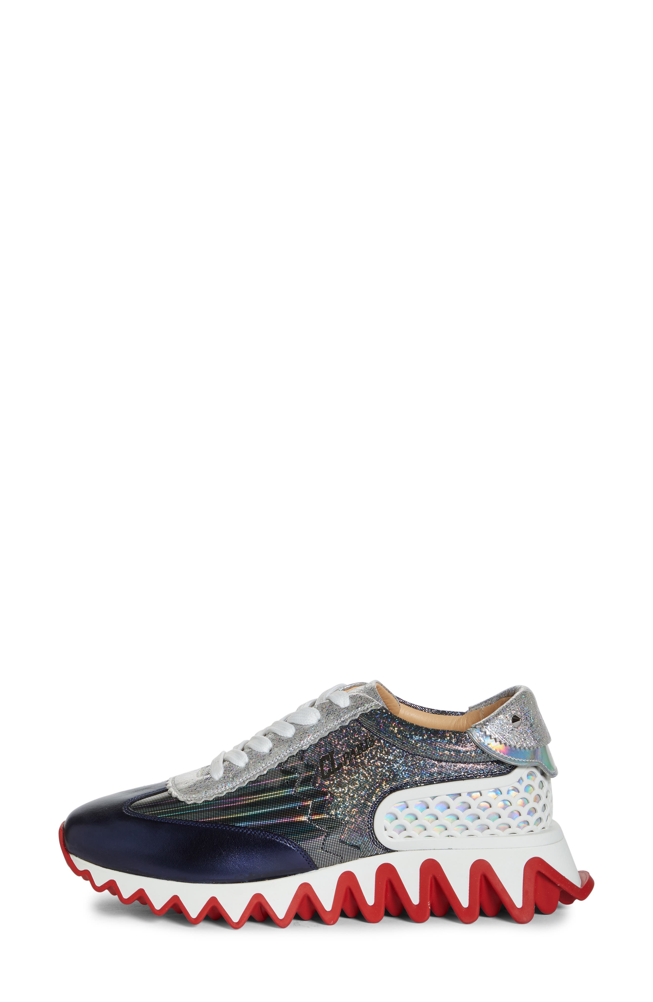 Loubishark Metallic Sneaker, Alternate, color, MULTI