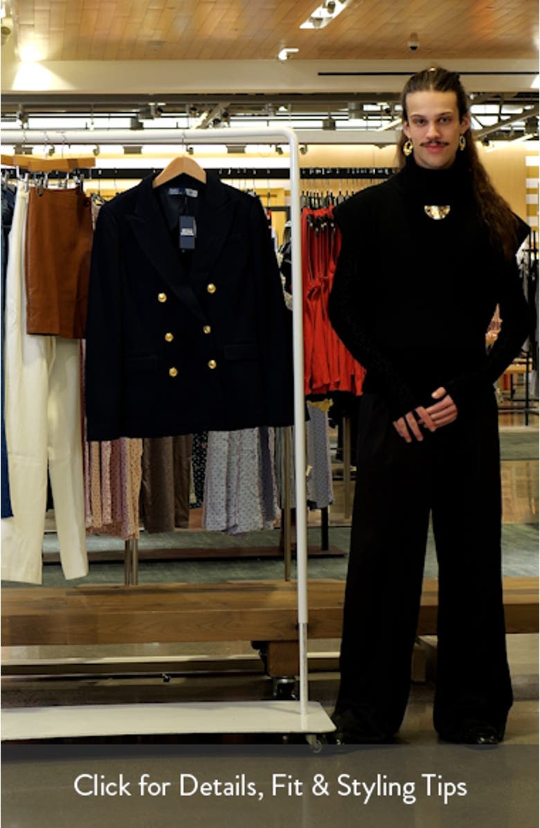 Double Breasted Knit Blazer, sales video thumbnail