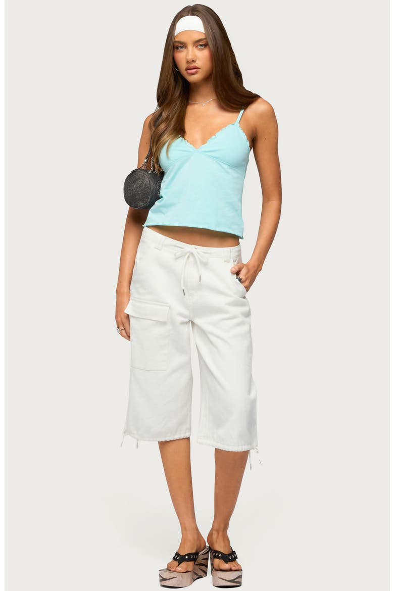 Glendon Stretch Cotton Camisole, Alternate, color, TURQUOISE