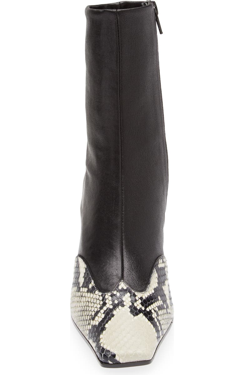 Khaite Dallas Square Toe Sock Bootie, Alternate, color,