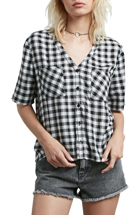 Pick It Up Gingham Top