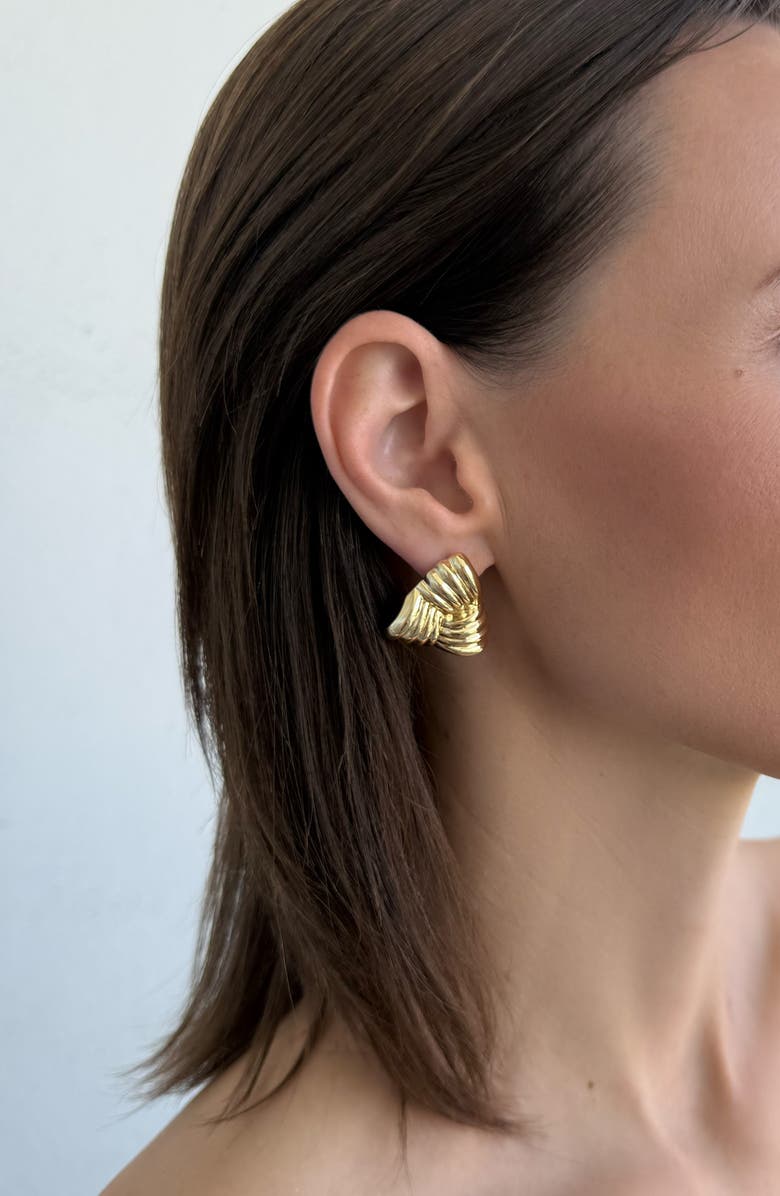 Adornia Triangle Statement Stud Earrings, Alternate, color,