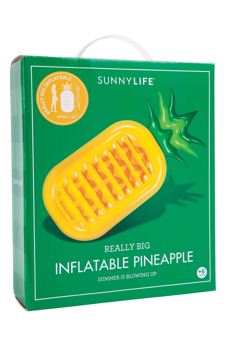 Sunnylife 'Really Big' Inflatable Pineapple Pool Floatie, Alternate, color, 