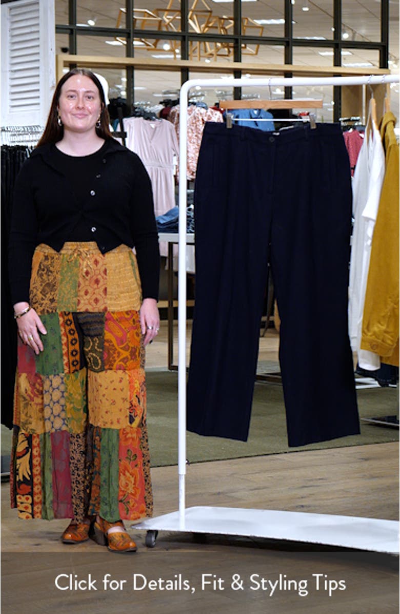 Lowena Straight Leg Recycled Wool Blend Pants, sales video thumbnail