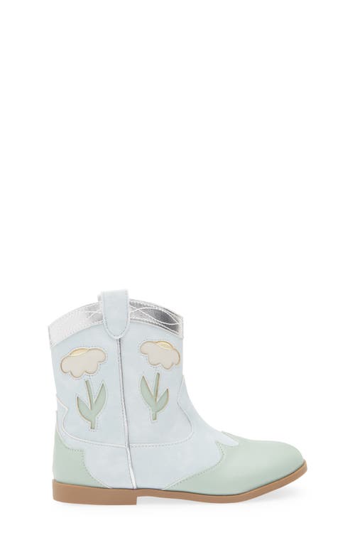 Tucker + Tate Kids' Goldie Western Boot In Blue Light Multi