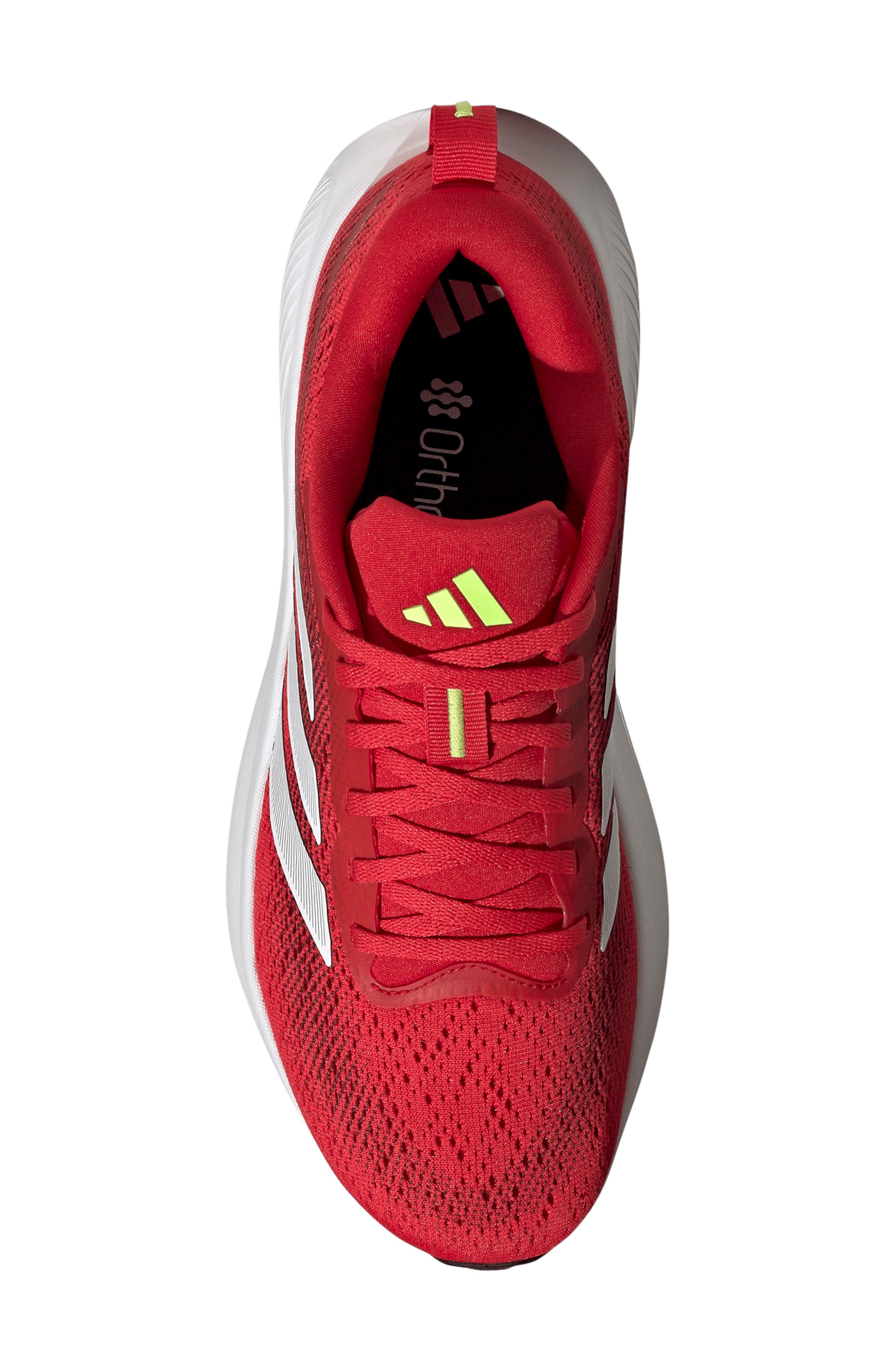 adidas Response Pace Running Sneaker, Alternate, color, Scarlet/ Lucid Lemon/ Maroon