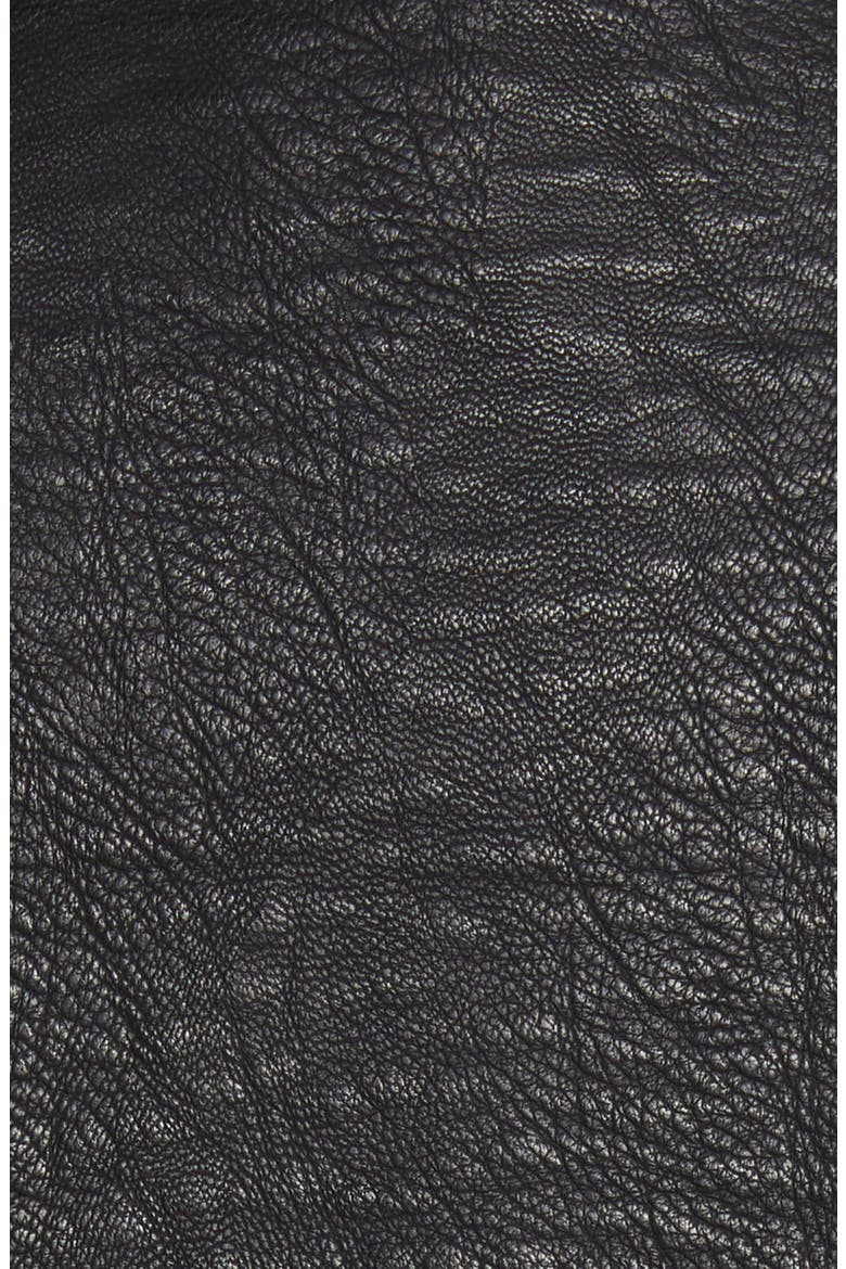 Camaro Faux Leather Jacket, Alternate, color, BLACK