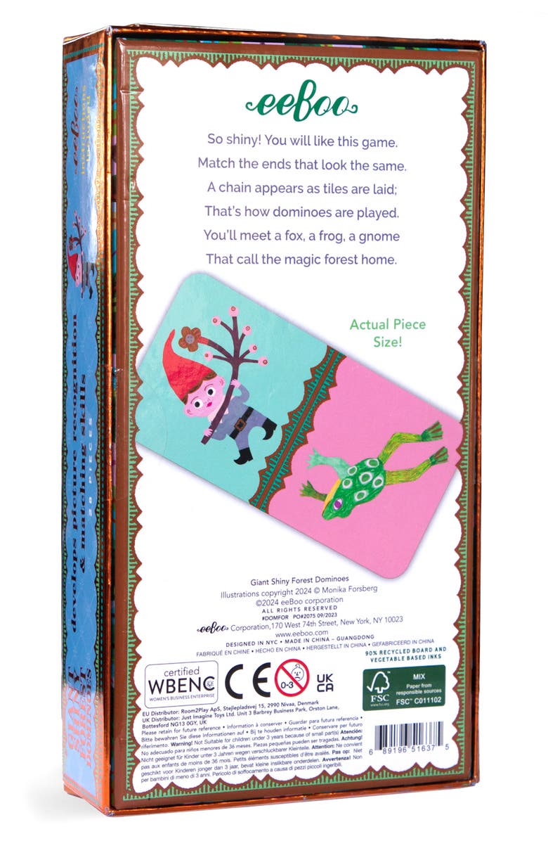 eeBoo Giant Shiny Forest Dominoes, Alternate, color,