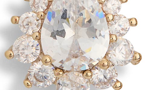 Nordstrom Rack Cubic Zirconia Cluster Drop Earrings In Gold