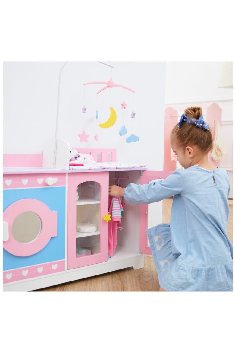 Olivia's Little World Baby Doll Changing Station, Alternate, color, MULTI-COLOR