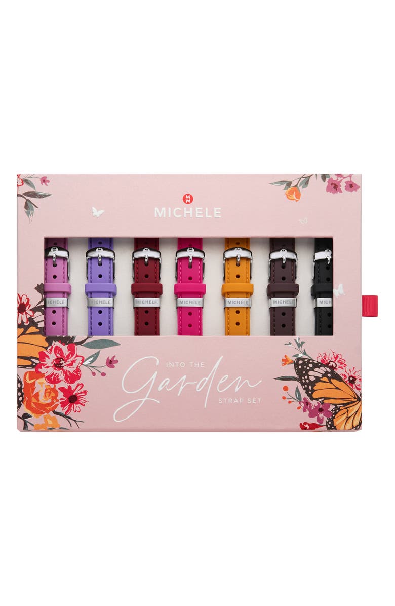 MICHELE Assorted 7-Pack 18mm Silicone Watch Strap Gift Set, Alternate, color, 