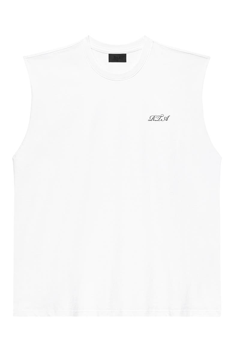 Terry Muscle Tee, Main, color, WHITE POPPY