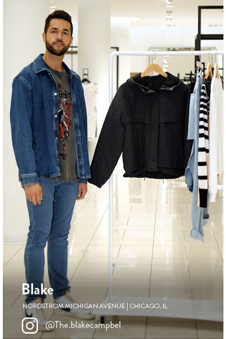 Water Repellent Hooded Rain Jacket video