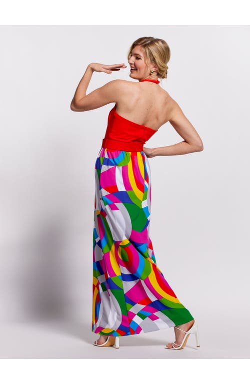 Tori Richard Prism Sonia Dress In Tangerine
