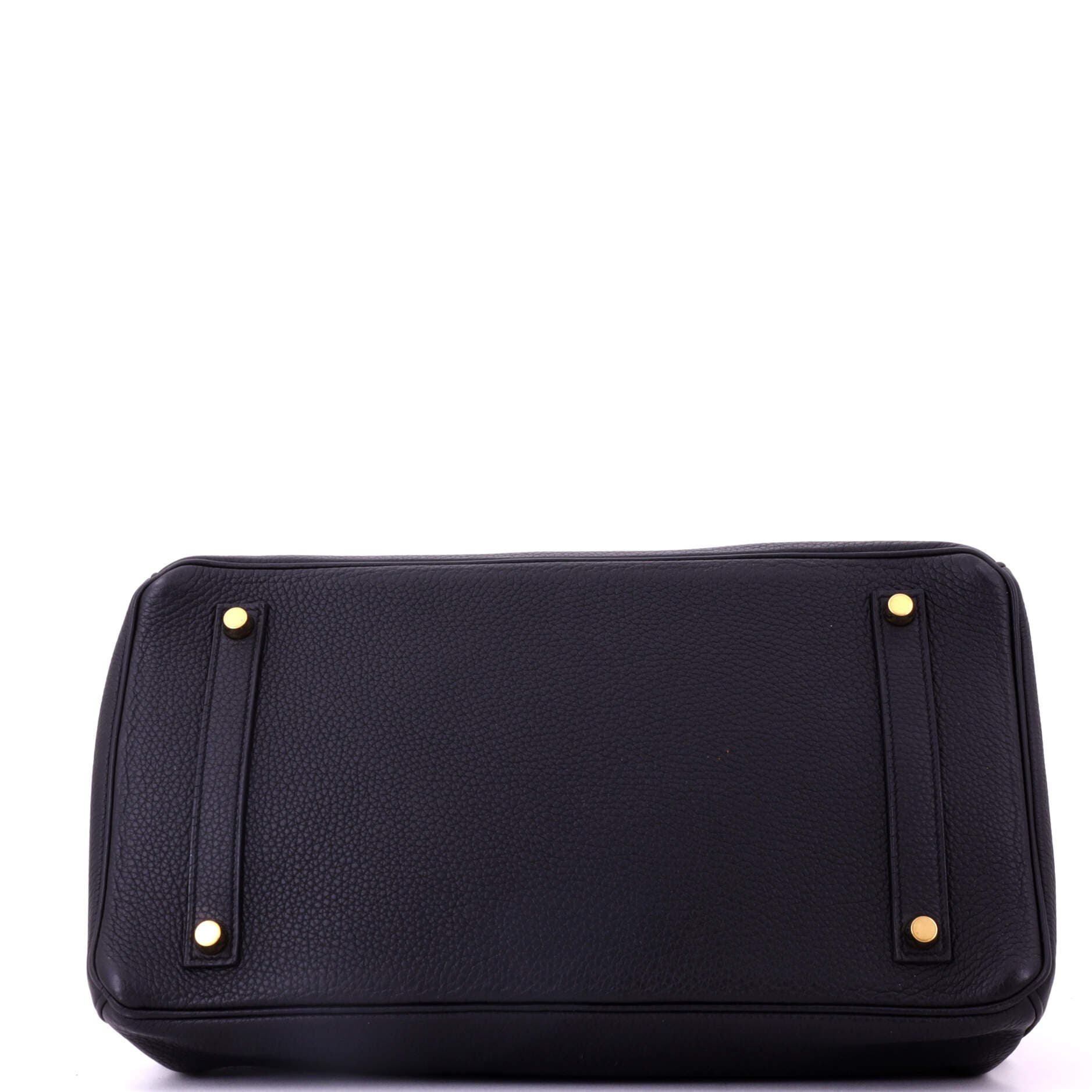 Pre-Owned Hermes Birkin Handbag Black Togo with Gold Hardware 35, Alternate, color, Noir