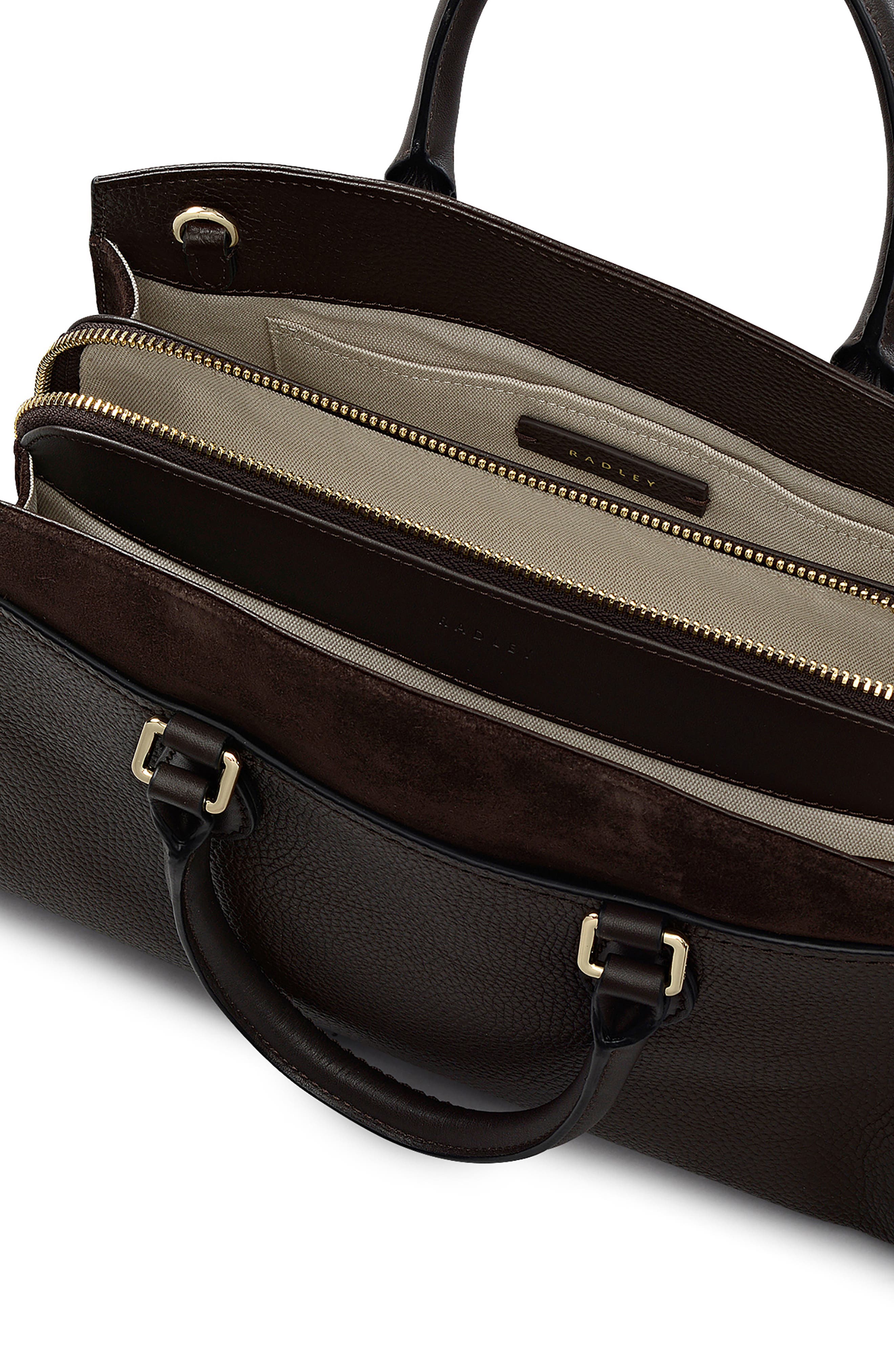 Radley Medium Portland Way Zip Tote Bag, Alternate, color, Dark Oak