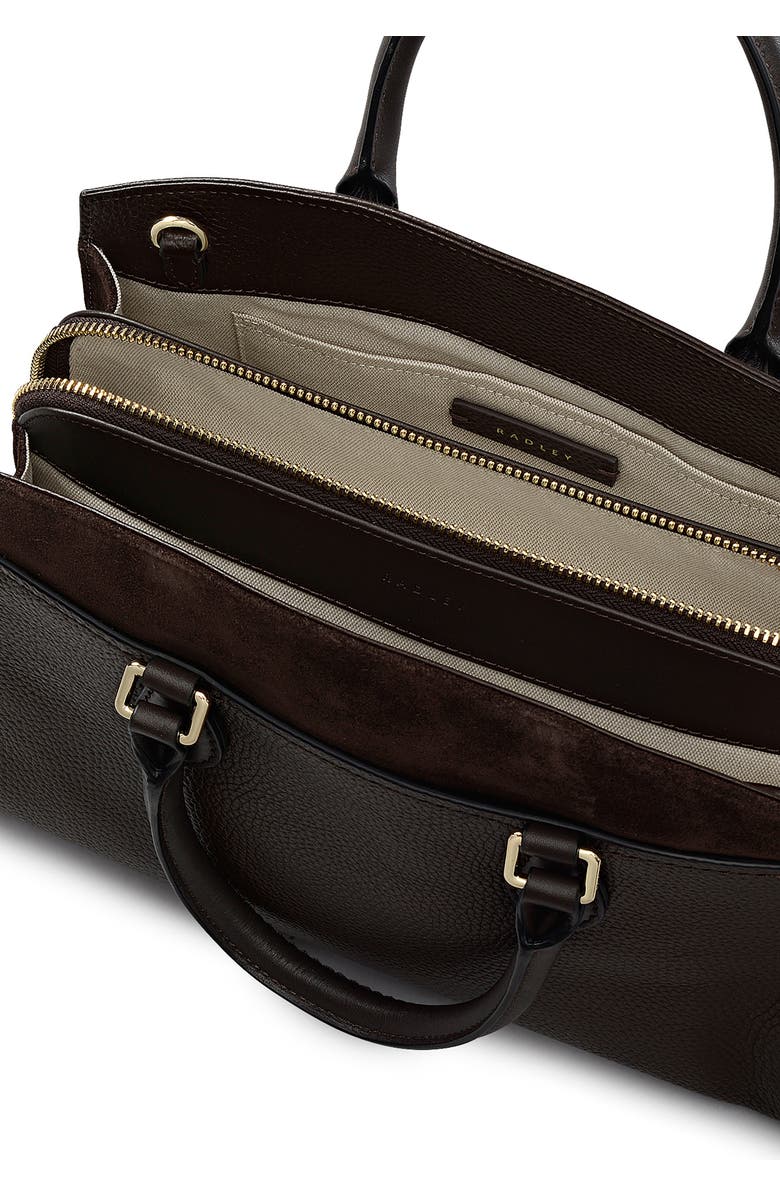Radley Medium Portland Way Zip Tote Bag, Alternate, color, Dark Oak