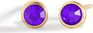 Mint & Lily Birthstone Bezel Studs