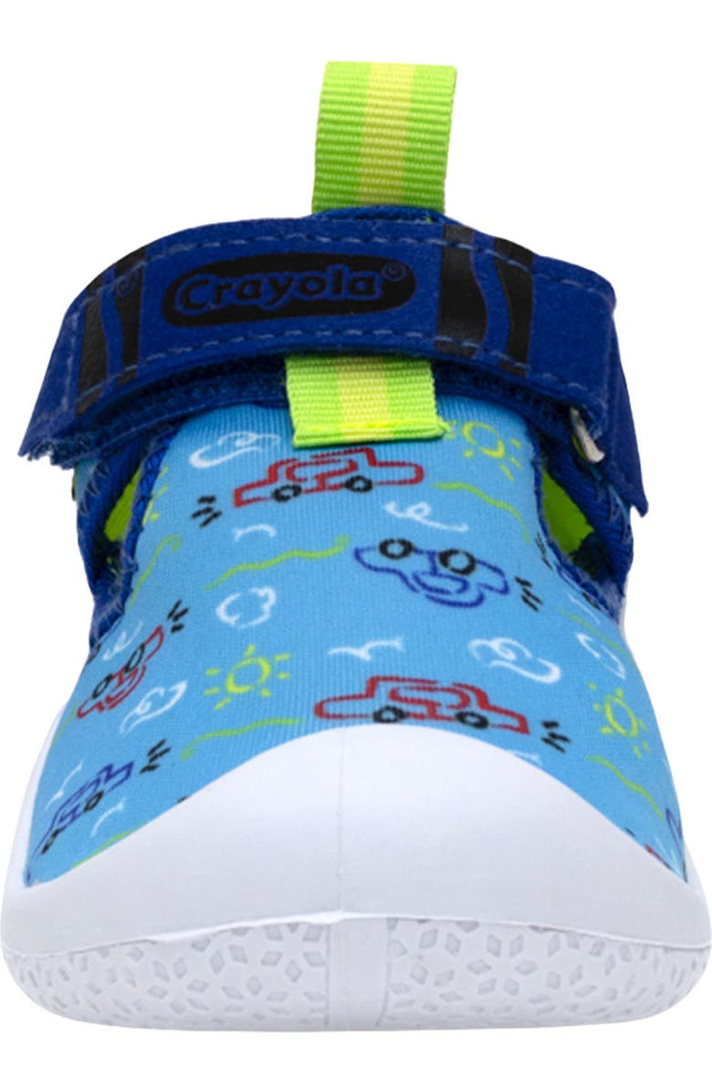 Robeez<sup>®</sup> Kids' Car Doodles Sandal, Alternate, color, Medium Blue