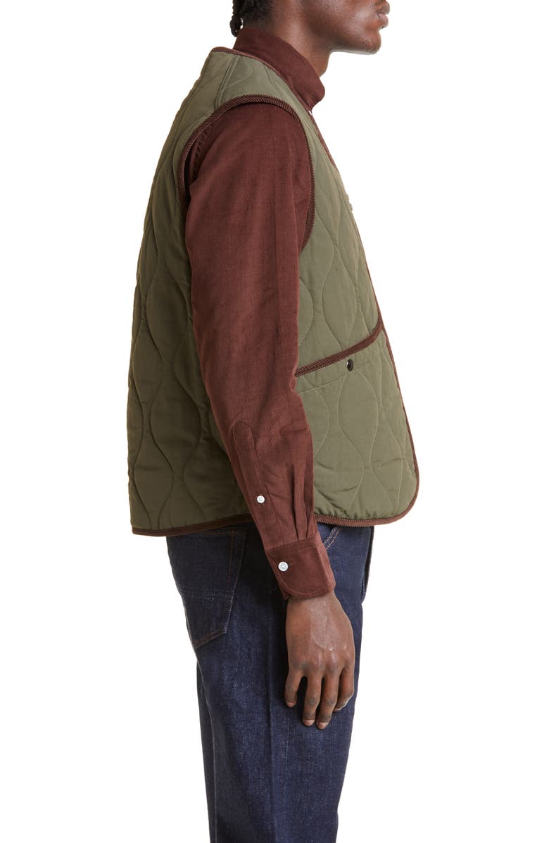 Drake's Quilted Nylon Gilet Vest, Alternate, color, 