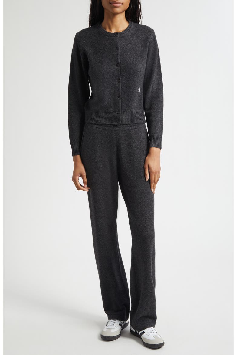 Cashmere & Wool Joggers, Alternate, color, DARK GREY