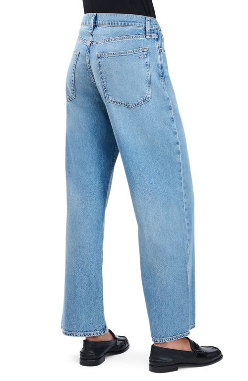 Rag & Bone Featherweight Saige Low Rise Wide Leg Jeans In Blue
