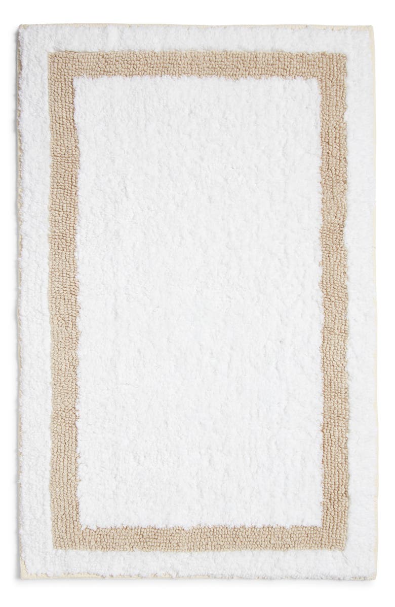 Nordstrom Reversible Tufted Bath Mat, Main, color, White Multi
