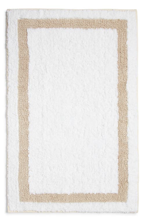 Nordstrom Reversible Tufted Bath Mat In White