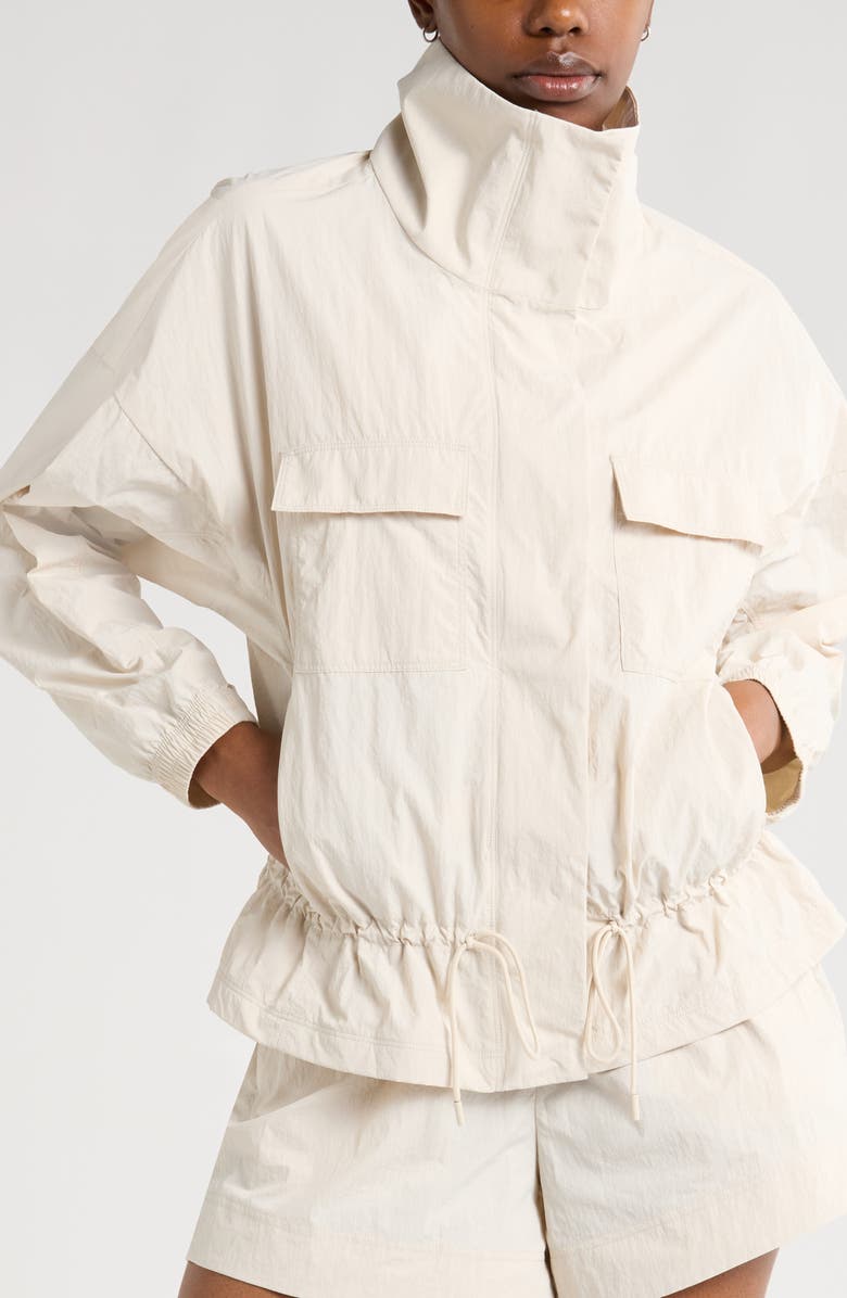 Zella Road Trip Crinkle Jacket, Alternate, color, Grey Moonbeam