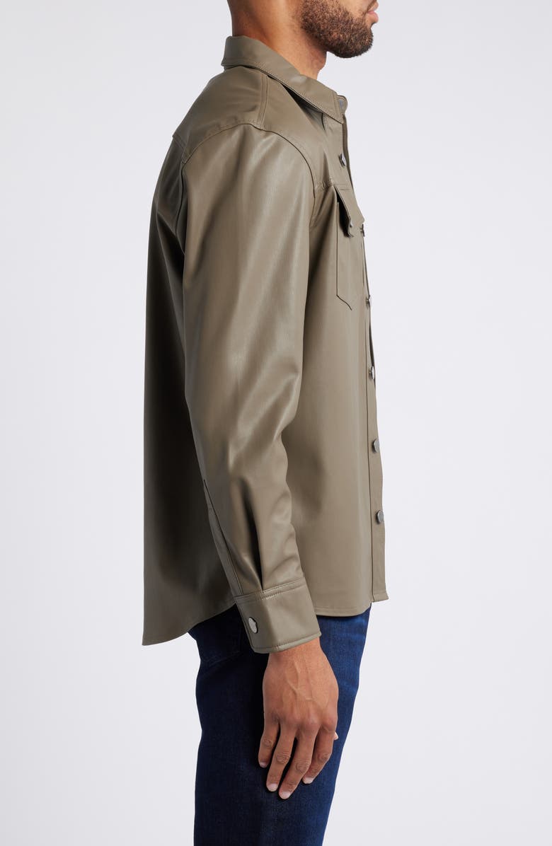 AG Elias Faux Leather Shirt Jacket, Alternate, color,