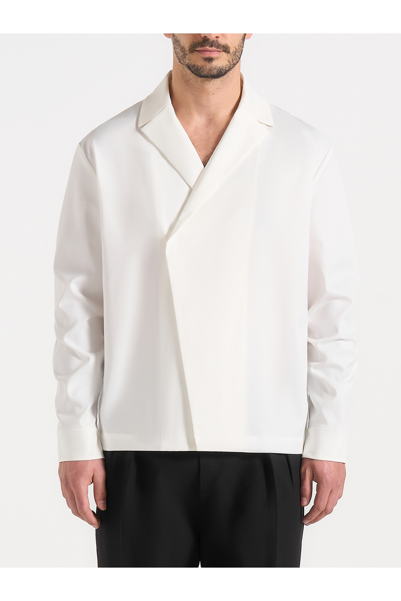 Alban Tailored Double Breasted Shirt, Main, color, White