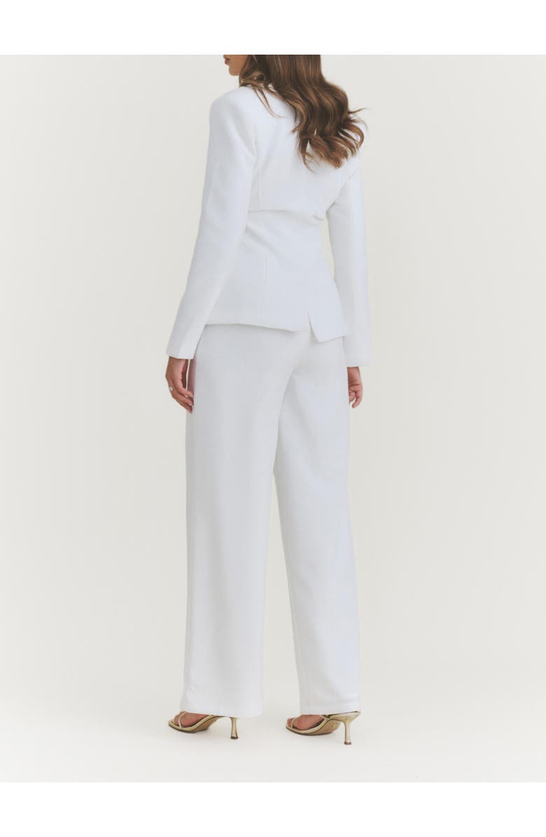 Six Stories Blake Tailored Wide Leg Pants, Alternate, color, White