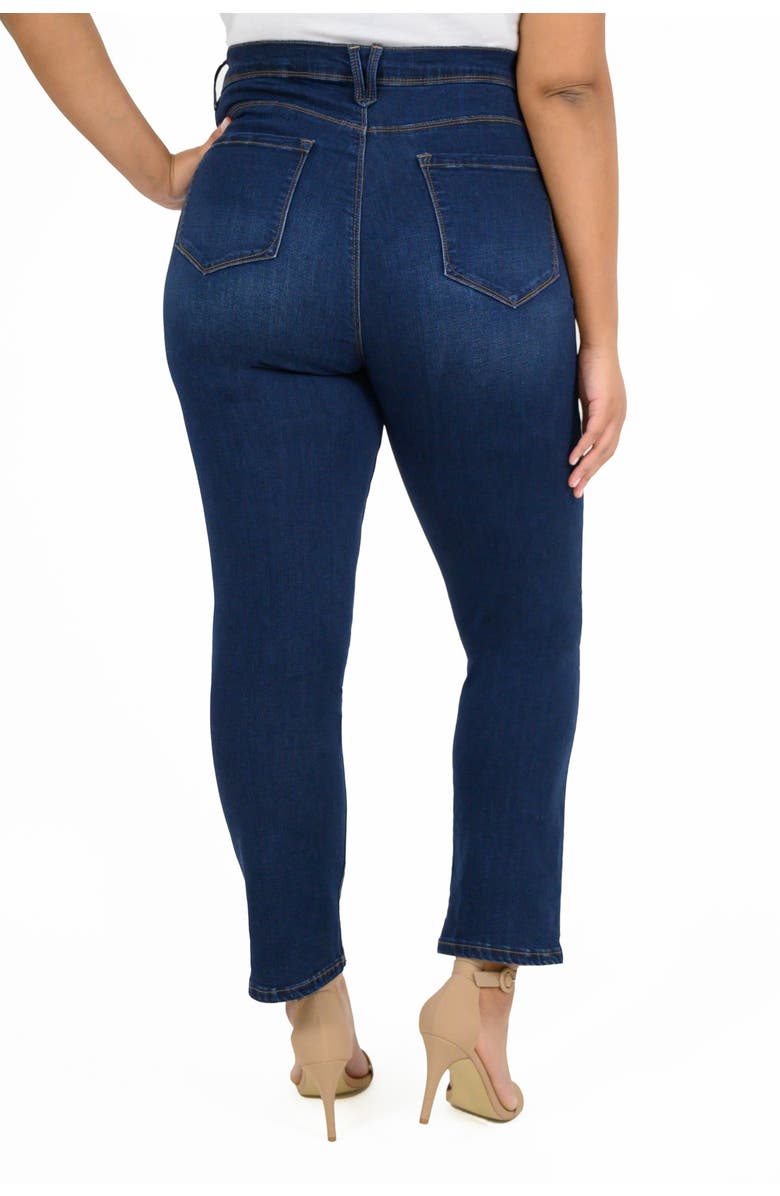 CURVE APPEAL Straight Leg Jeans, Alternate, color,